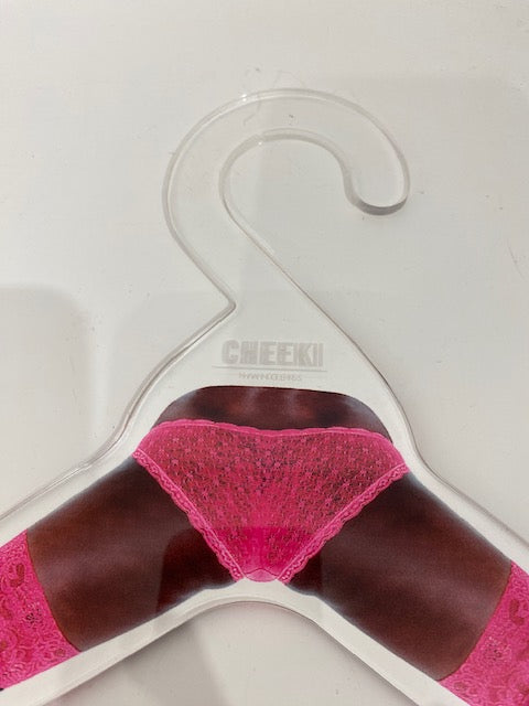 90S Cheeki hangers - fab x - Lucite