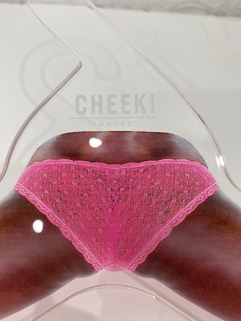 90S Cheeki hangers - fab x - Lucite