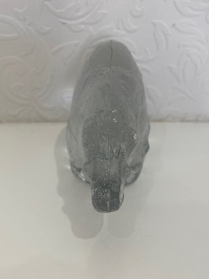 Stunning Glass Sculpture of a Polar Bear by Pukeberg Glass  - Sweden