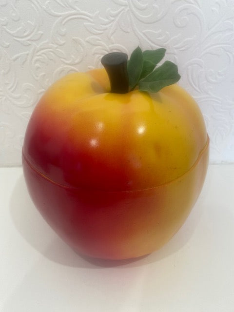 True vintage Apple Ice Bucket circa 1960's with glass insert Man Cave Home Bar