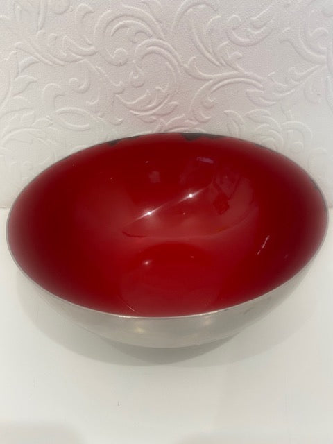 CatherineHolm Stainless red bowl  - FAB