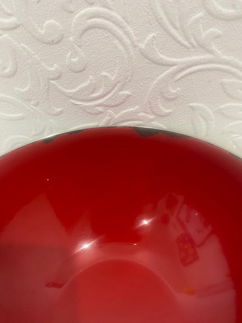 CatherineHolm Stainless red bowl  - FAB