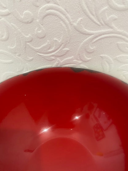 CatherineHolm Stainless red bowl  - FAB