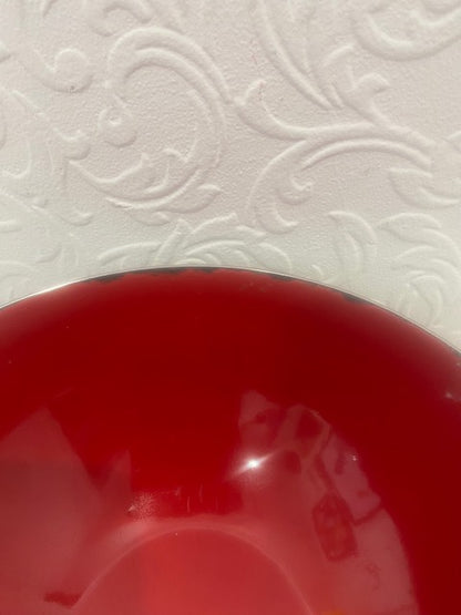 CatherineHolm Stainless red bowl  - FAB