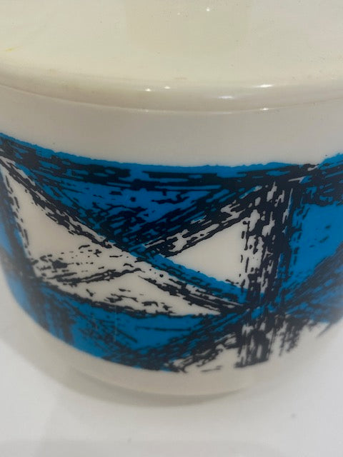 1950/60 Vintage Plastic Cylinder Container with Lid - mid century vibe