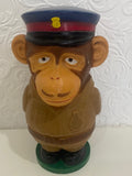 Vintage PG Monkey Sergeant Chimp Plastic Moneybox