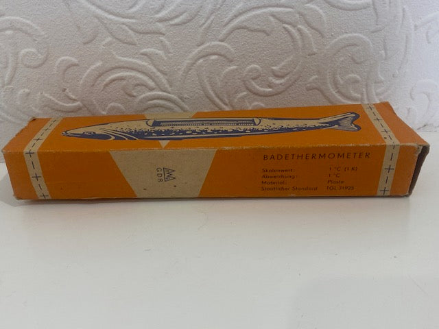 Vintage BADETHERMOMETER - FISH THERMO - GERMAN NOS