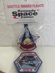 NASA Shuttle Maiden Flights Sew on Patches from The Kennedy Space Center's Visitors Complex