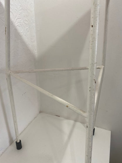 Dennis Lennon Stool 1950s - orange and white x