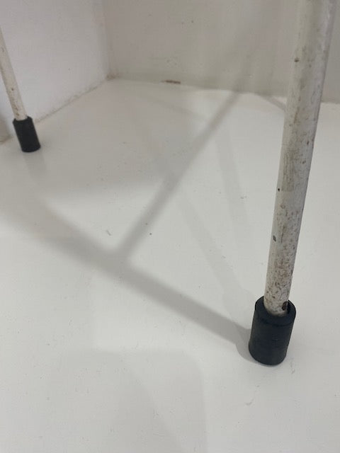 Dennis Lennon Stool 1950s - orange and white x