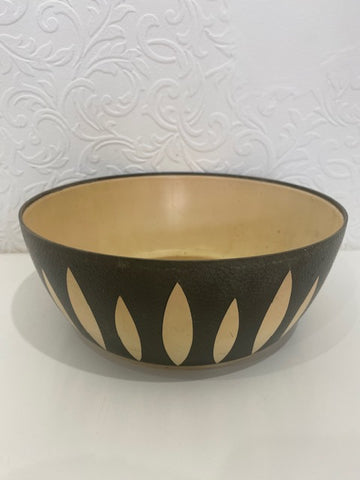 Plastic Dialene Better Maid Bowl Brown and Cream UK Made