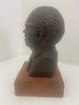 DR FORREST C SHAKLEE Bronze plaster Bust mounted on Wooden Plinth with Plaque