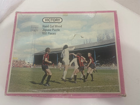 VICTORY AFC Bournemouth Dean Court Hand Cut 100 Piece Wooden Football Jigsaw Puzzle