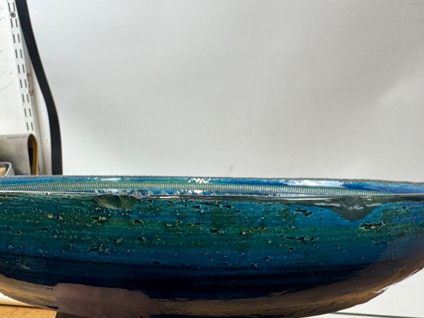 Bitossi Rimini Blue Ceramic Charger Plate by Aldo Londi | Italian Mid-Century Design