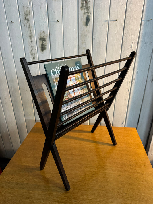 Vintage 1960s Folding Magazine Rack by Cees Braakman for UMS Pastoe – Dutch Mid-Century Modern Design