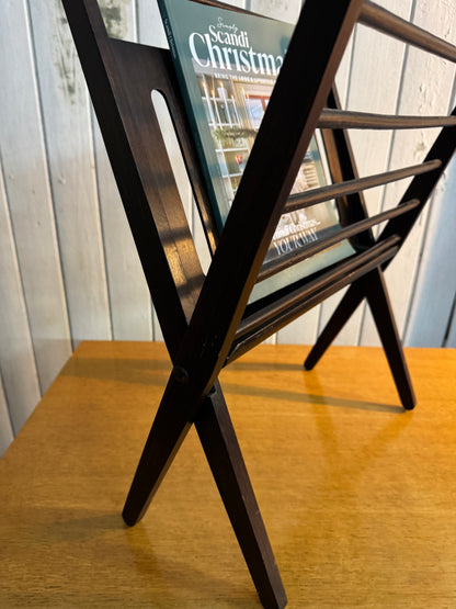 Vintage 1960s Folding Magazine Rack by Cees Braakman for UMS Pastoe – Dutch Mid-Century Modern Design