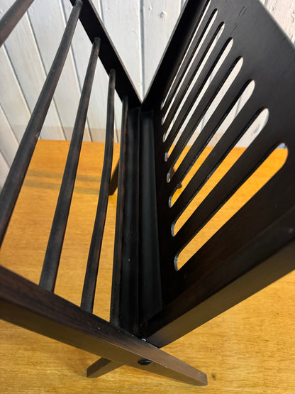 Vintage 1960s Folding Magazine Rack by Cees Braakman for UMS Pastoe – Dutch Mid-Century Modern Design