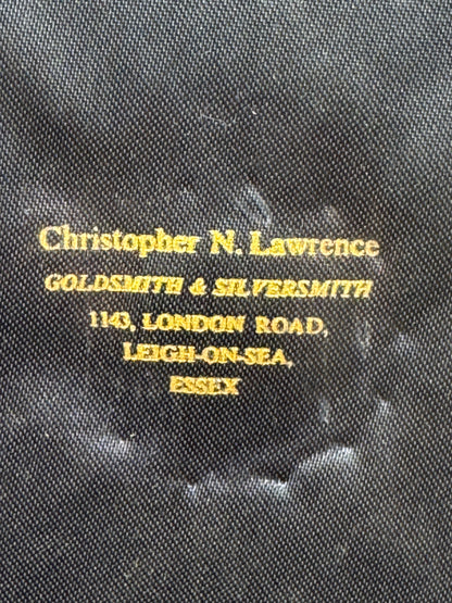 Brutalist Solid Silver Rose Bowl by Christopher Lawrence – London 1973, Hallmarked, Silver Gilt Centre