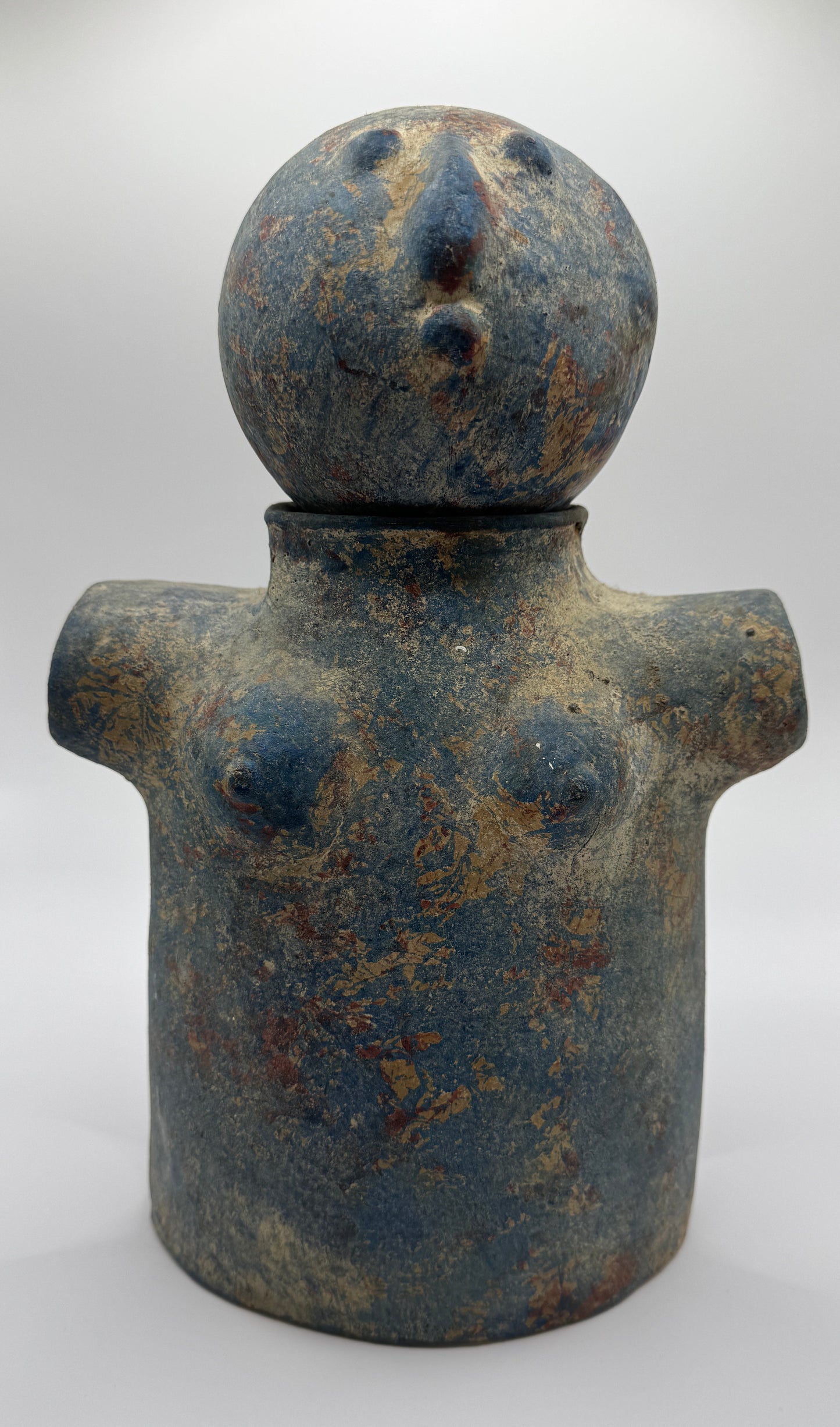 Mid-Century Italian Pottery Male & Female Figures – Possibly Raymor, Removable Heads