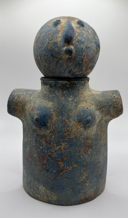 Mid-Century Italian Pottery Male & Female Figures – Possibly Raymor, Removable Heads