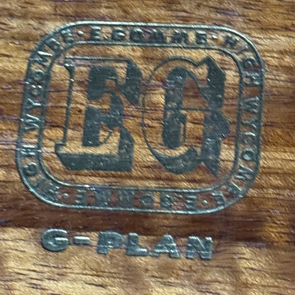 Vintage 1960s G-Plan Librenza Room Divider – Mid-Century Walnut Shelving Unit with Brass Handles