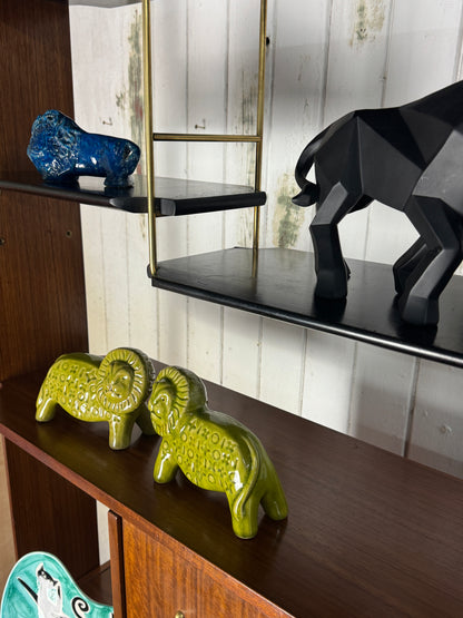 Vintage 1960s G-Plan Librenza Room Divider – Mid-Century Walnut Shelving Unit with Brass Handles