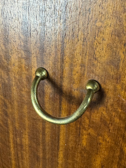 Vintage 1960s G-Plan Librenza Room Divider – Mid-Century Walnut Shelving Unit with Brass Handles