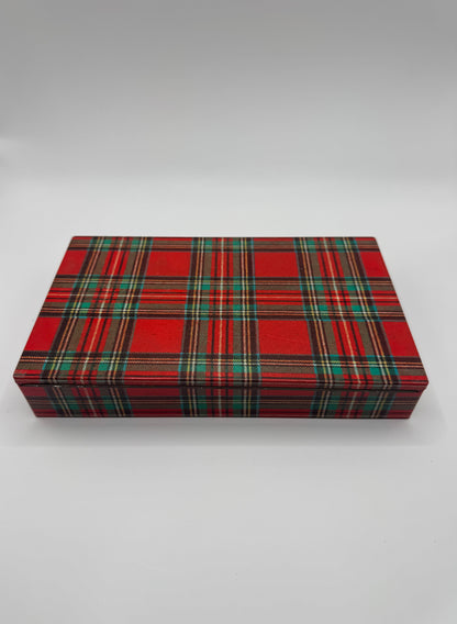 Royal Stewart Tartan Metal Storage Tin | New Old Stock | Scottish Tartan Gift Box