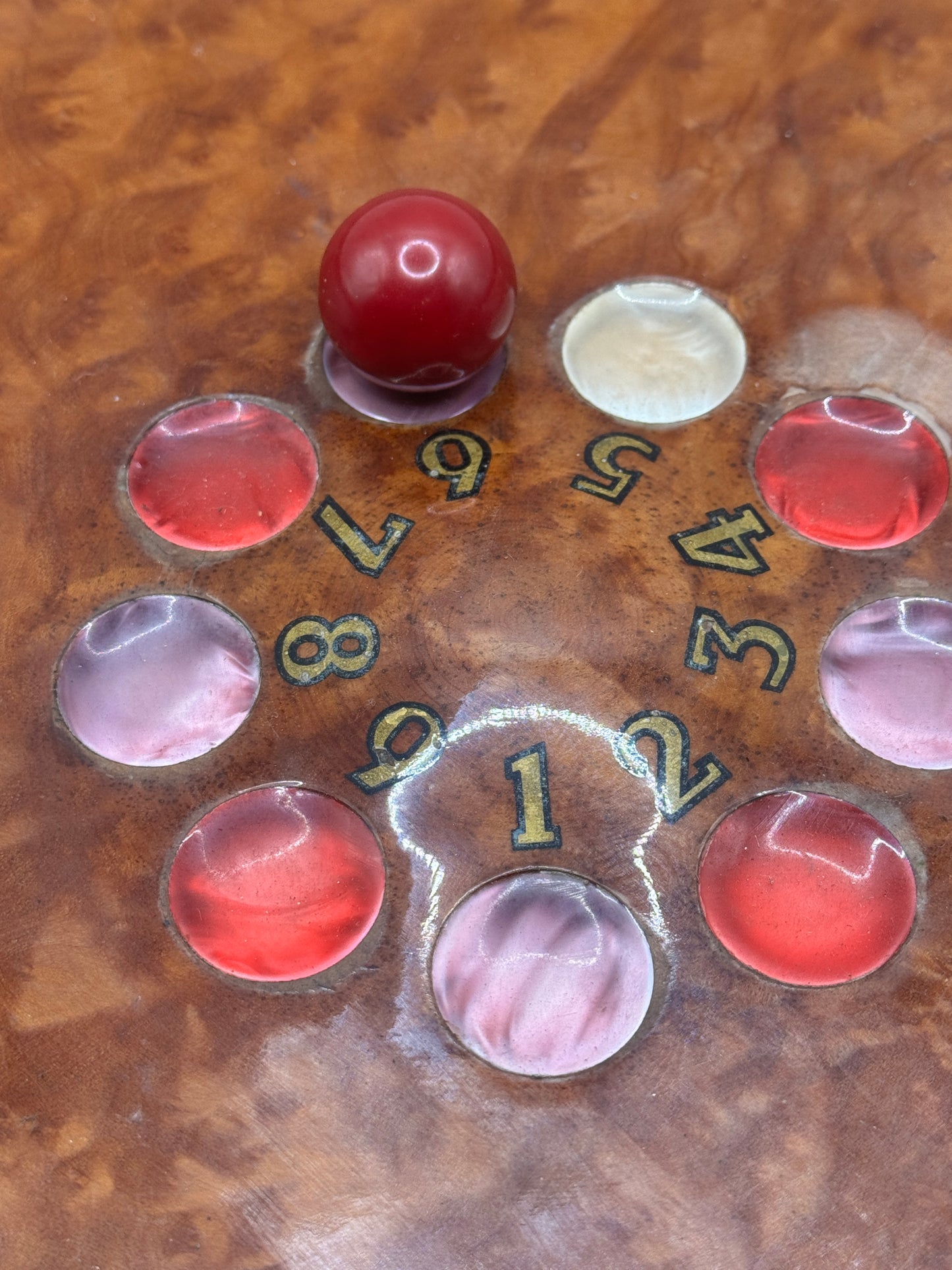 Rare Gucci Burl wood "Shut the Box " Game