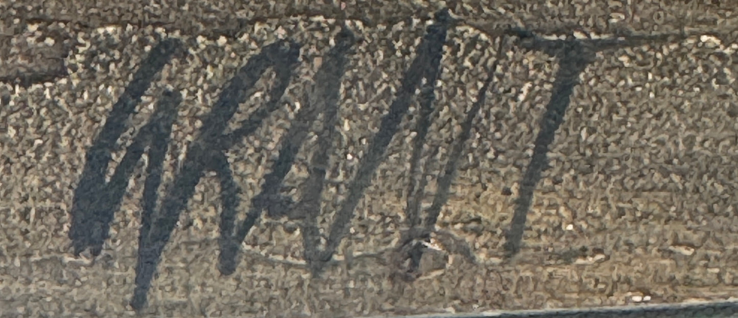 Mid-Century Abstract Relief Wall Sculpture c.1970 – Signed Grant, Brutalist Mixed Media Artwork