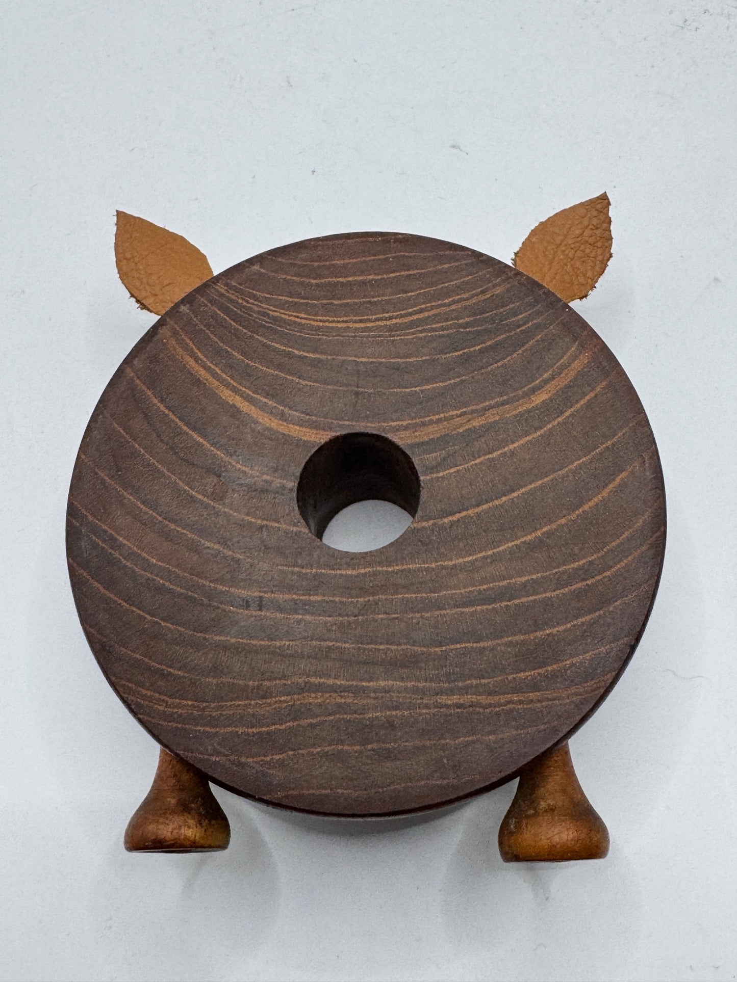 Rare Danish Teak Pig Coaster Set – Transforming Pig by Ernst Henriksen, Made in Denmark