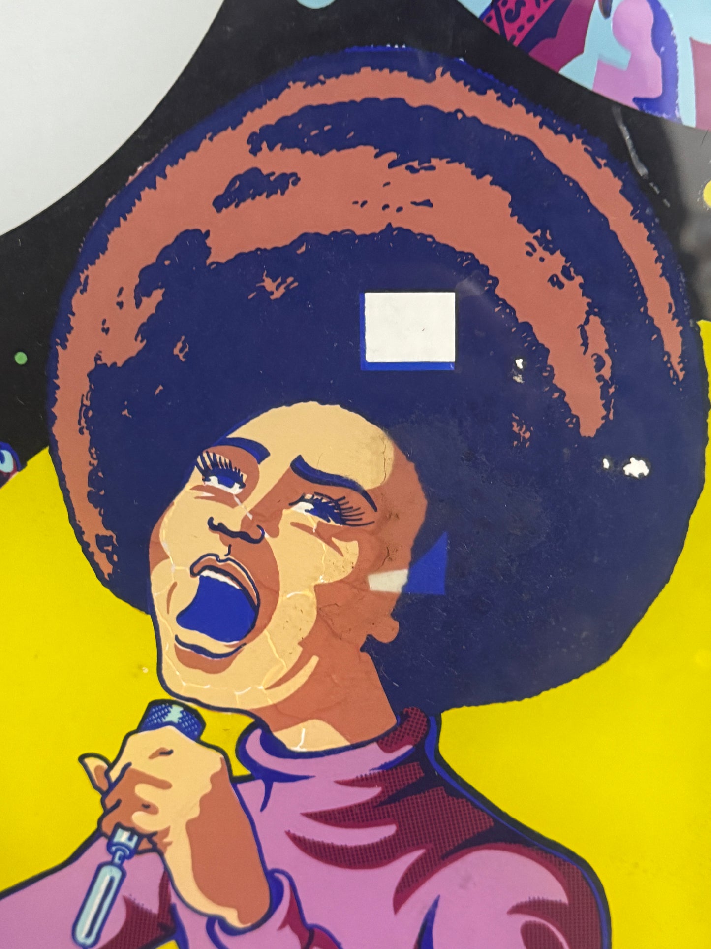 Vintage Super Star Backglass – Original Williams Electronics Pinball Art – 58 × 65 cm