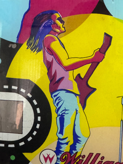 Vintage Super Star Backglass – Original Williams Electronics Pinball Art – 58 × 65 cm