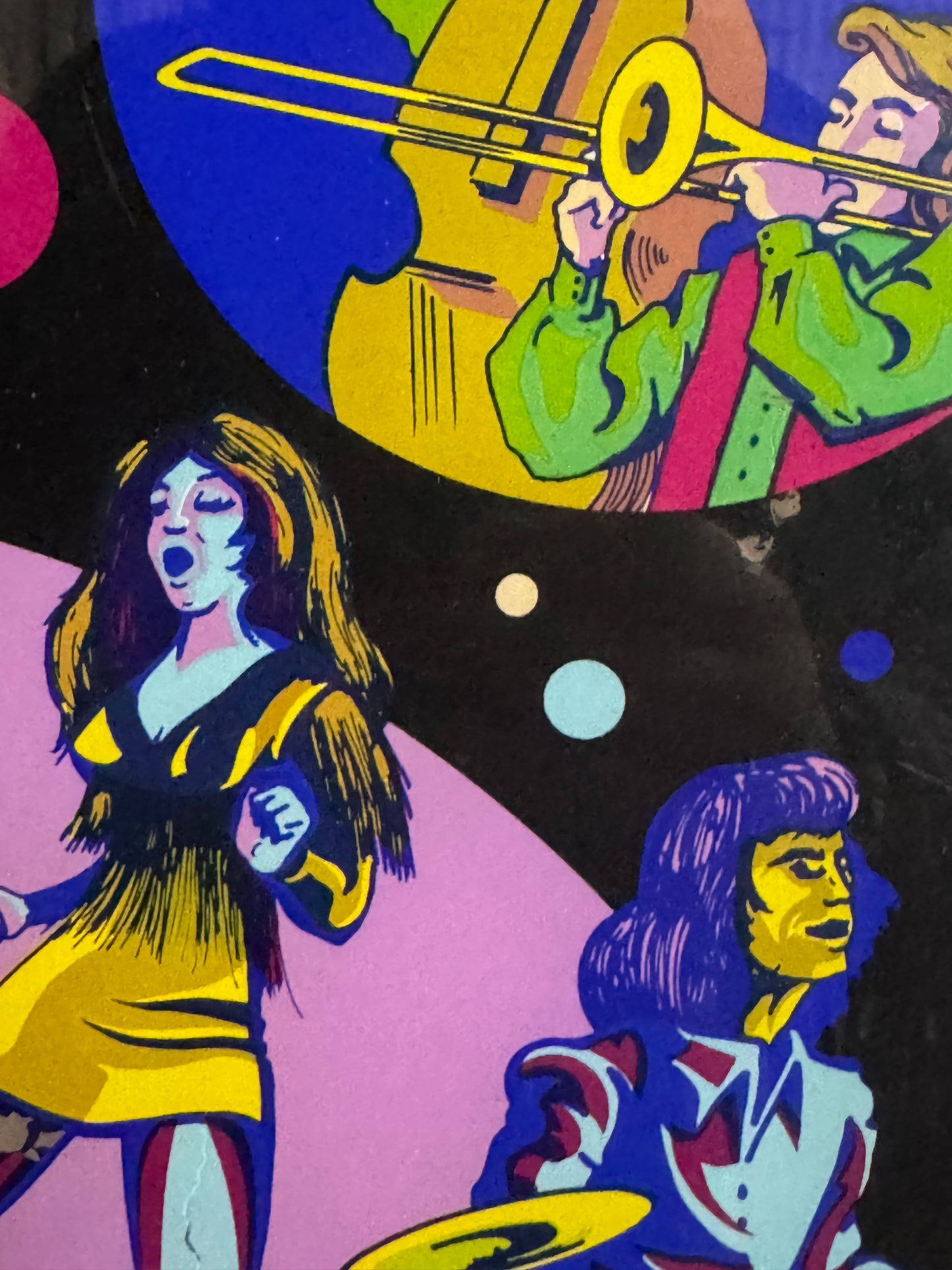 Vintage Super Star Backglass – Original Williams Electronics Pinball Art – 58 × 65 cm