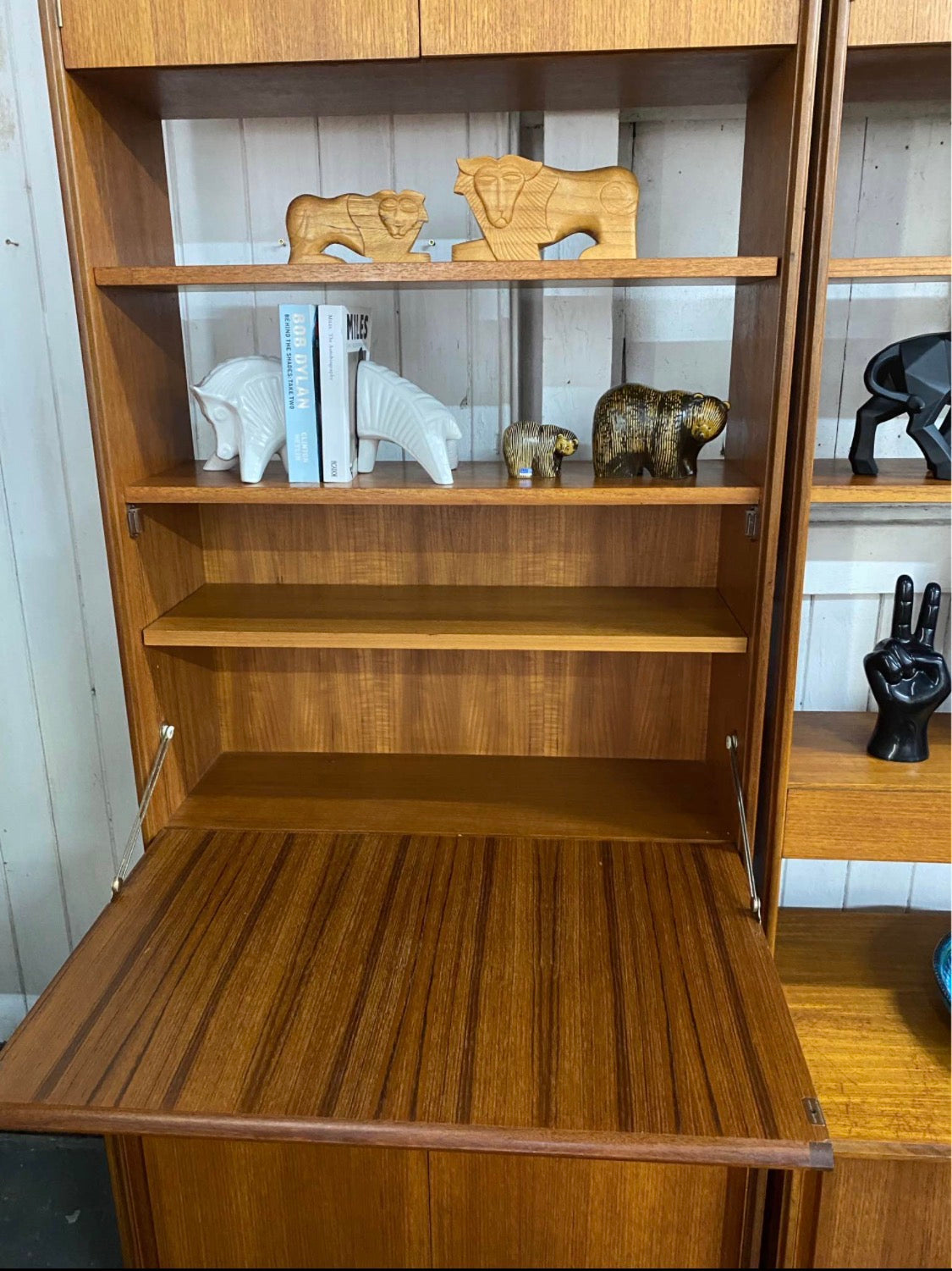 Pair of Vintage G-Plan Teak Display Cabinets – Mid Century Modern Modular Bookcase & Drinks Cabinet 1960s