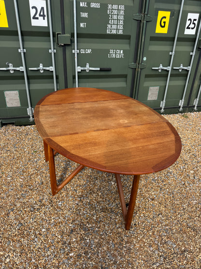 Kurt Ostervig 60s Teak Danish Table & HW Klein for Bramin Chairs