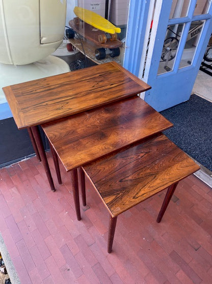 Mid Century Rosewood nest of tables  Danish