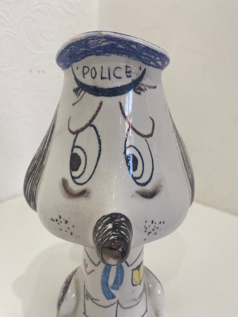 Mid Century Italian Money box  - Police dog from the 50s