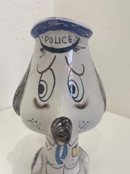 Mid Century Italian Money box  - Police dog from the 50s