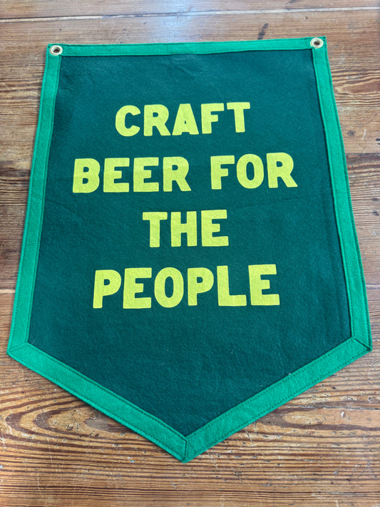 Felt USA Banner - Craft Beer for the People Banner