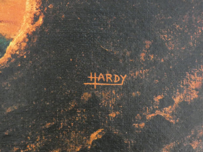 “Stellar Radiance  ( orange  planet ) by David Hardy – Iconic 1970s Sci-Fi Art Print | Vintage Space Art Poster (1969)”