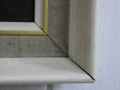 “Sci-Fi Sphinx by David A. Hardy – Vintage 1970s Space Art Print (100 × 58.8 cm) | Surreal Ringed Planet Landscape”