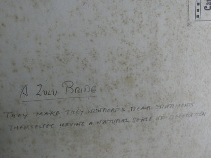 Zulu Bride – Vibrant 1950s Oil Painting on Board by Olge