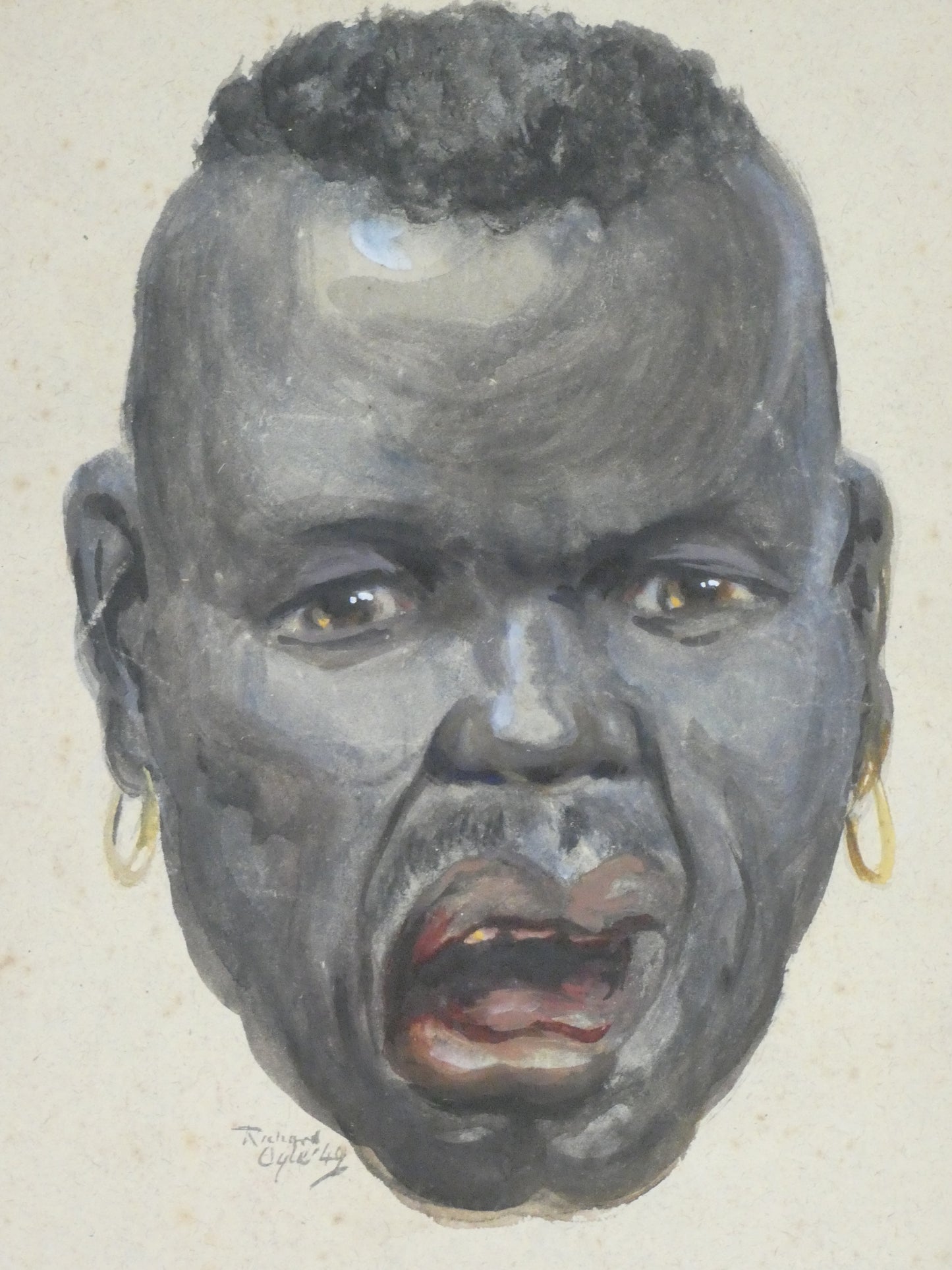 Tribal Man with Roar (Matabele)