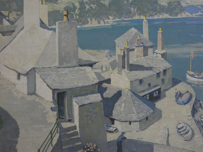 Original 1950s Railway Board Poster Gyrth Russell Penrith Cornwall Antique Sign