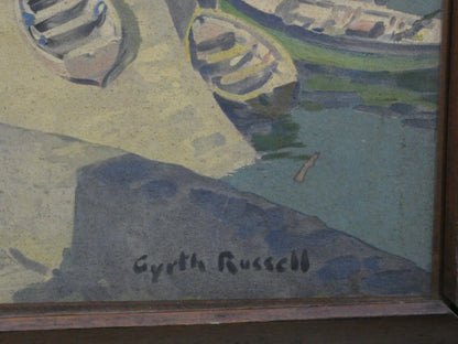 Original 1950s Railway Board Poster Gyrth Russell Penrith Cornwall Antique Sign