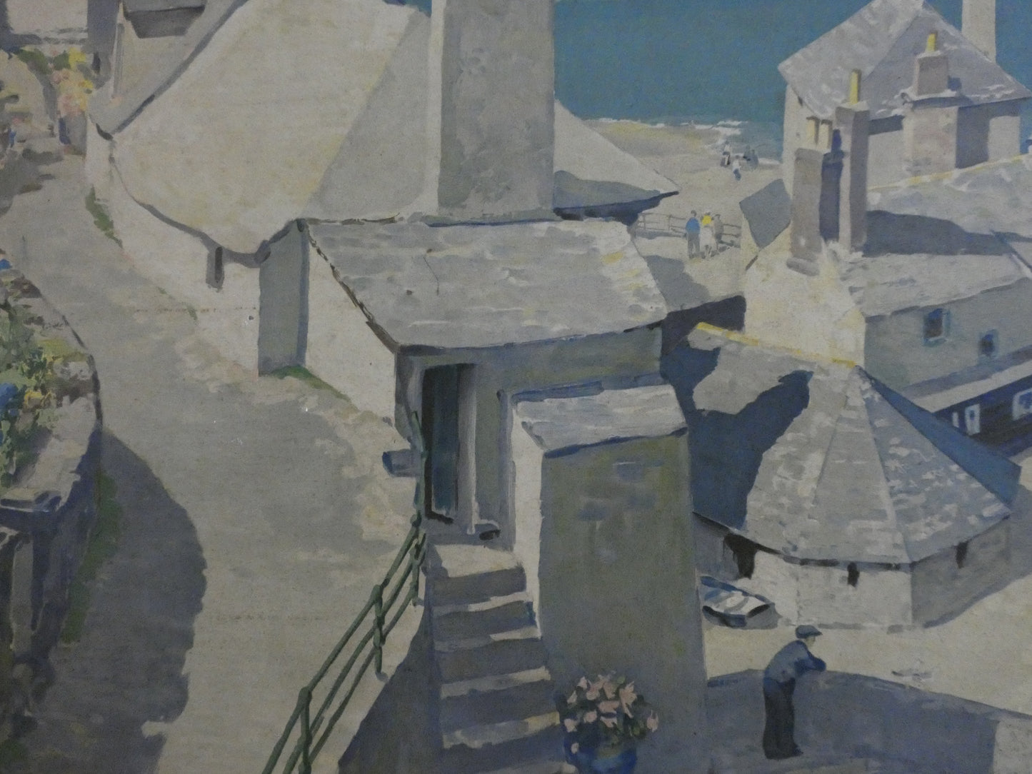 Original 1950s Railway Board Poster Gyrth Russell Penrith Cornwall Antique Sign