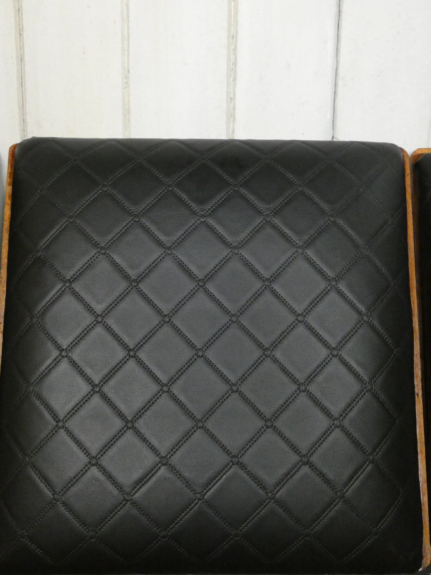 Mid-Century Teak Coffee Table / Bench with Jacqueline Groag Cityscape Design – Reupholstered Seat Pads