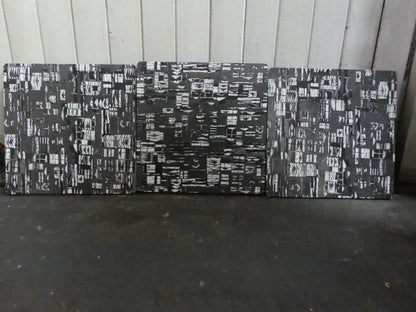 Mid-Century Teak Coffee Table / Bench with Jacqueline Groag Cityscape Design – Reupholstered Seat Pads