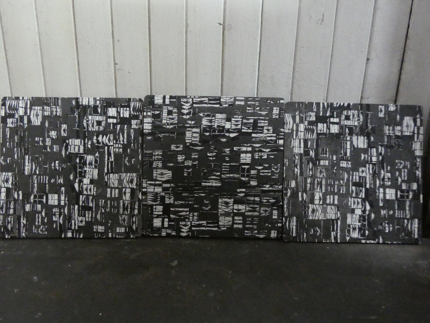 Mid-Century Teak Coffee Table / Bench with Jacqueline Groag Cityscape Design – Reupholstered Seat Pads